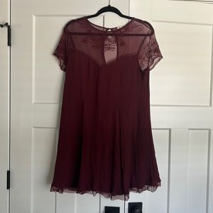 Garnet lace top dress size L